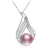 Purple Pearl Pendant 10-11mm Big Pearl Pendant 925 Silver Pendant High Quality Luxury Pendant