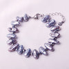 Teeth Pearl & Crystal Bracelet Gray/ Green/ Brown Pearl Bracelet Adjust Clasp Wholesale Price