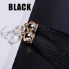 Trendy Tassels Earrings 8 Colors Colorful Pearl Earrings 925 Silver Jewelry 9cm Long Drop Earrings