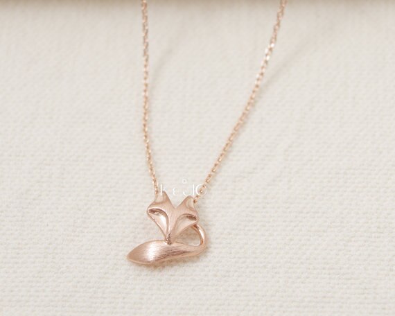 DANGGAO Fox Tale choker Necklace Jewelry charm pendant  for women Gold color Silver color