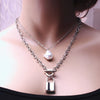 DAXI Trendy Pearl Gold Chain Necklaces For Women Pendant Necklace Anhänger Halskette 2021 Schmuck Geschenk Thick Necklace
