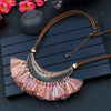 DIEZI Bohemia Vintage Tassel Choker Necklace For Women Ethnic Necklace Long Statement Necklace Boho Punk Jewelry