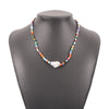 DIEZI Bohemian Ethnic Soft Clay Multicolor Acyrlic Beads Choker Necklace Women Pearl Chain Necklaces Sweet Girls Jewelry