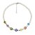 DIEZI Ethnic 2021 Multicolor Heart Beads Imitation Pearls Choker Necklace Women Bohemian Sweet Flower Pendant Necklace