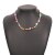DIEZI Ethnic Multicolor Acrylic Beads Choker Necklace Bohemian Heart Pendant Chain Necklaces Sweet Girls Women Jewelry