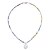 DIEZI Ethnic Multilayer Imitation Pearl Choker Necklace For Women Multicolor Acrylic Beads Letters Chain Necklace Jewelry
