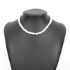 DIEZI Ethnic Sweet Baroque Imitation Pearl Beads Necklace Bohemian Flower Choker Chain Necklaces Girls Women Jewelry