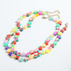DIEZI One Piece 2021 Ethnic Candy Color Random Resin Fruit Beads Necklace For Women Girls Soft Clay Choker Collares Necklace