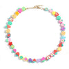 DIEZI One Piece 2021 Ethnic Candy Color Random Resin Fruit Beads Necklace For Women Girls Soft Clay Choker Collares Necklace