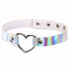 DIEZI Punk Harajuku Harness Anime Girls Gift Simple Necklaces Silver Color Heart  Goth Choker Collar Necklace For Women Jewelry
