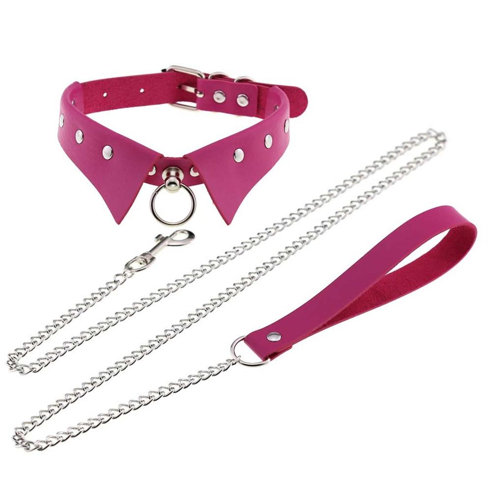 DIEZI Punk Sexy Gothic PU leather Choker Necklace Harness body chain Bondage Goth Party bodychain Vintage Jewelry