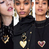 DIEZI Vintage Bohemia Big Heart Choker Necklaces For Women 2021 Statement Collar Necklaces Pendant Wedding Party Gifts