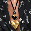 DIEZI Vintage Bohemia Big Heart Choker Necklaces For Women 2021 Statement Collar Necklaces Pendant Wedding Party Gifts