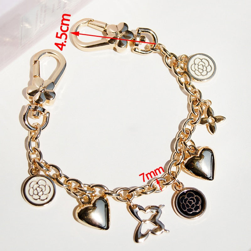 DIY Decoration 7mm Chains Short Gold Chains for Designer Bags, Purses, Clutches, Handbags Accessories Bag Charms