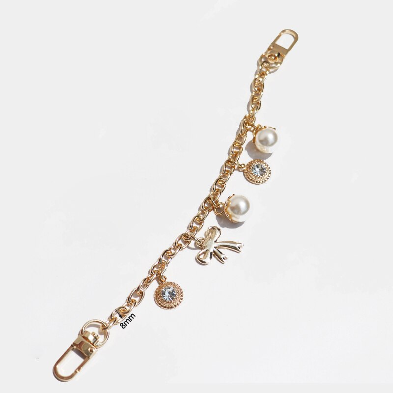 DIY Decoration 8mm Chains Short  25cm, 30cm  Gold Chains for Bags, Purses, Clutches, Handbags Accessories Bag Charms