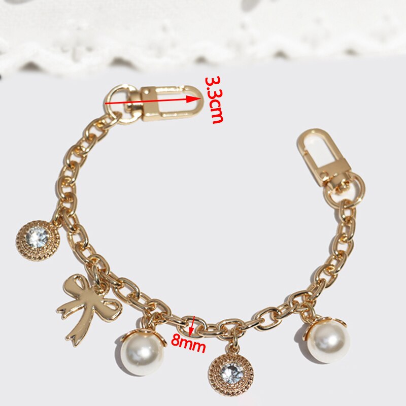 DIY Decoration 8mm Chains Short  25cm, 30cm  Gold Chains for Bags, Purses, Clutches, Handbags Accessories Bag Charms