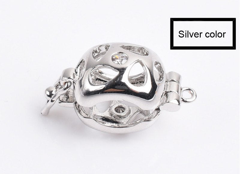 DIY Jewelry Accessories Hollow Pearl package Buckle Simple Pearl long necklace accessories