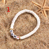 DIY Letter Polymer Clay Bracelet for Women   Handmade  Beads Charm Bracelet  Femme Jewelry