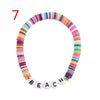 DIY Letter Polymer Clay Bracelet for Women   Handmade  Beads Charm Bracelet Summer Femme Jewelry
