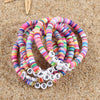 DIY Letter Polymer Clay Bracelet for Women   Handmade  Beads Charm Bracelet Summer Femme Jewelry