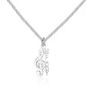 DIY Name Necklace 925 Sterling Silver Musical Note Personalized Pendants Necklace Gift For Music Lover (NE101582)