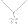 DIY Name Necklace Personalized 925 Sterling Silver Star Pendant Necklace Tiny Custom Made Jewelry with Any Name (NE101574)