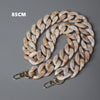 DIY Woman Handbag Accessory Chain Black Pink Detachable Resin Blue  Strap Women Clutch Shoulder Purse Chain
