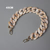 DIY Woman Handbag Accessory Chain Black Pink Detachable Resin Blue  Strap Women Clutch Shoulder Purse Chain