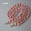 DIY Woman Handbag Accessory Chain Black Pink Detachable Resin Blue  Strap Women Clutch Shoulder Purse Chain