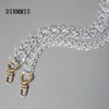 DIY Woman Handbag Accessory Chain Transparent Detachable Resin Solid  Strap Women Clutch Shoulder Purse Chain