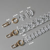 DIY Woman Handbag Accessory Chain Transparent Detachable Resin Solid  Strap Women Clutch Shoulder Purse Chain