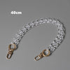 DIY Woman Handbag Accessory Chain Transparent Detachable Resin Solid  Strap Women Clutch Shoulder Purse Chain
