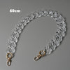DIY Woman Handbag Accessory Chain Transparent Detachable Resin Solid  Strap Women Clutch Shoulder Purse Chain
