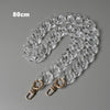 DIY Woman Handbag Accessory Chain Transparent Detachable Resin Solid  Strap Women Clutch Shoulder Purse Chain