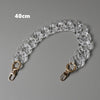 DIY Woman Handbag Accessory Chain Transparent Detachable Resin Solid  Strap Women Clutch Shoulder Purse Chain
