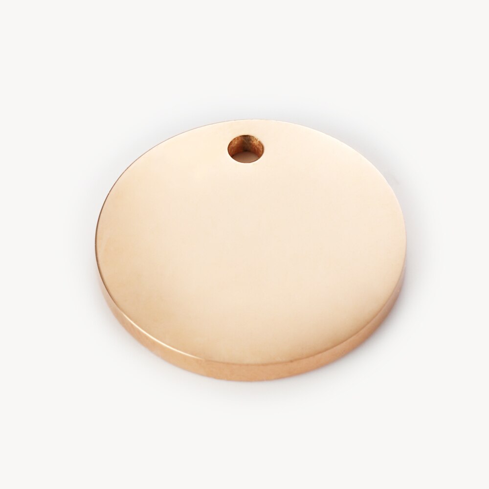 DIY accessories round pendant tag 50pcs/lot stainless steel engraved word photo logo 8mm 10mm 12mm