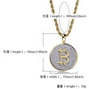 DNSCHIC  Bling Bitcoin Pendant with Micro Inlaid Zircon Hip Hop Pendant Necklace for Men Women Rapper Hip Hop Jewelry Gift