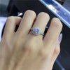 DORAPANG Luxurious 2 ct CZ Rings Female Ring Newest White 4 Zirconia Wedding Engagement Rings For Women Treasure Jewelry