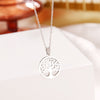 DOTIFI 316L Stainless Steel Necklace Tree of Life Round Pendant Necklaces Bijoux Collier Elegant Women Girl Jewelry Gifts
