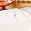 DOTIFI 316L Stainless Steel Necklace Tree of Life Round Pendant Necklaces Bijoux Collier Elegant Women Girl Jewelry Gifts