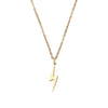 DOTIFI Stainless Steel Lightning Necklace Pendant Necklace Gold and Silver Color For Women Jewelry Necklace