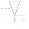 DOTIFI Stainless Steel Lightning Necklace Pendant Necklace Gold and Silver Color For Women Jewelry Necklace