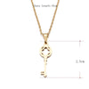 DOTIFI Stainless Steel Necklace For Women Lover's Key Pendant Clavicle Necklaces Valentine's Day Gift Card Jewelry