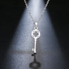 DOTIFI Stainless Steel Necklace For Women Lover's Key Pendant Clavicle Necklaces Valentine's Day Gift Card Jewelry