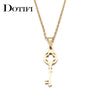 DOTIFI Stainless Steel Necklace For Women Lover's Key Pendant Clavicle Necklaces Valentine's Day Gift Card Jewelry