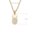 DOTIFI Stainless Steel Necklace For Women Lover's Gold And Silver Color Pineapple Pendant Necklace Engagement Jewelry