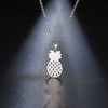 DOTIFI Stainless Steel Necklace For Women Lover's Gold And Silver Color Pineapple Pendant Necklace Engagement Jewelry