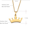 DOTIFI Stainless Steel Necklace For Women Man Lover's Cartoon Crown Gold And Silver Color Pendant Necklace Engagement Jewelry