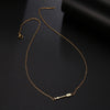 DOTIFI  Stainless Steel Necklace For Women Man Lucky Love Arrow Pendant Choker Necklace Engagement Jewelry
