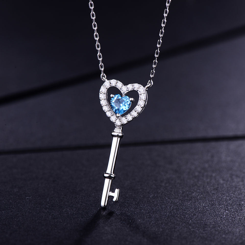 DOUBLE-R 0.35ct Genuine Natural Amethyst Necklace Real 925 Sterling Silver Anniversary Jewelry Pendants Necklaces For Women